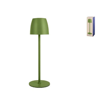 H&H - Lampada eureka da tavolo in metallo verde cm 38