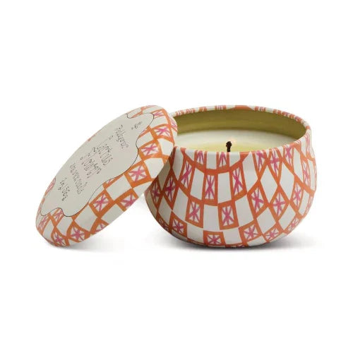 Candela in latta stampata a forma di tulipano (56 g/2 oz) - Fiore di cactus