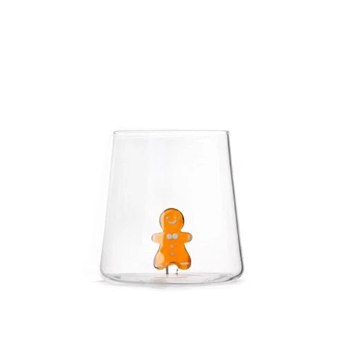 Bicchiere in vetro borosilicato 48 cl con decoro Gingerbread ManH&H