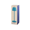H&H - Lampada eureka da tavolo in metallo azzurro cm 38