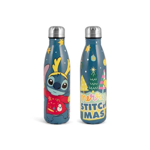 Bottiglia termica stitch xmas blu  lt 0,5. H&H