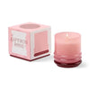 Candela impilabile in vetro da 198 g (7 oz) rosa e rossa - Saffron Rose