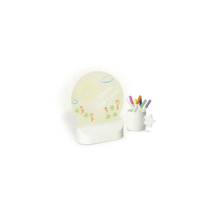 Brandani LAVAGNA MEMO LED ROTONDA USB CON PENNARELLI ABS/ACRILICO