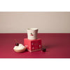 Candela in ceramica Bistro da 226 g (8 oz) con decorazione a ciliegia in rilievo - Ciliegia affumicata