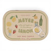 Candela in latta con stampa al limone Bistro da 127 g (4,5 oz) - Limone Meyer