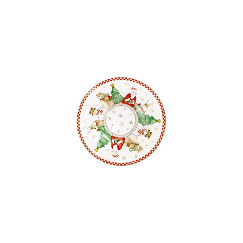 PIATTO PANETTONE RACCONTI PORCELLANA
