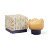 Candela in vetro Tulip da 155 g (5,5 oz) arancione e blu - Giardino e boschetto