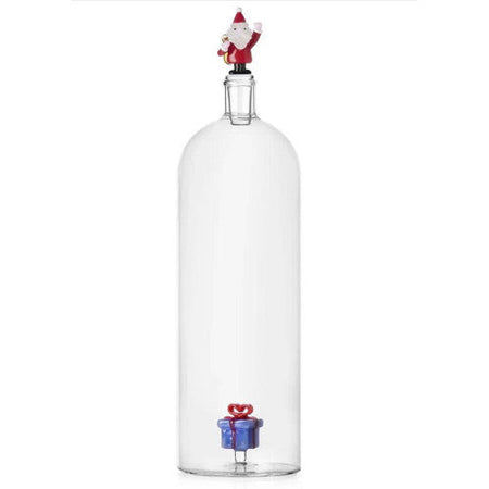 Ichendorf Bottiglia babbo natale e regalo azzurro christmas tales