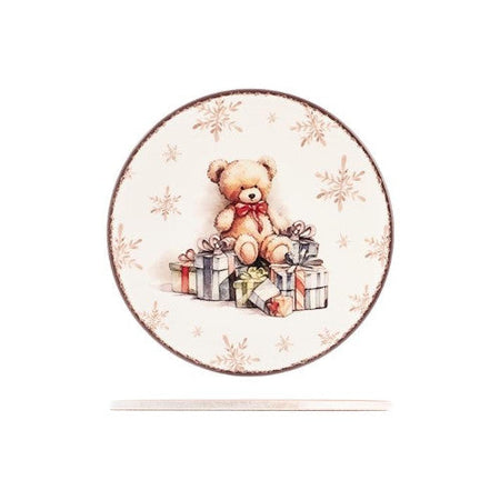 Sottopentola tonda in ceramica decorato TeddyH&H