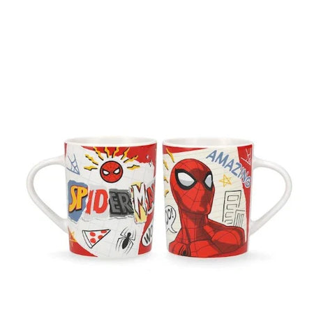 Home in rombo - Mug spiderman hero disney in new bone china decorata cc 330 rossa