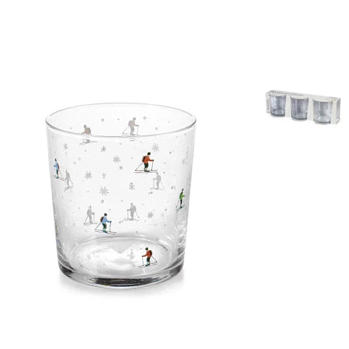 Set 3 Bicchieri Retro Skiers 35 clH&H