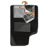 Cosmo, serie tappeti in moquette universali, 4 pz - Nero