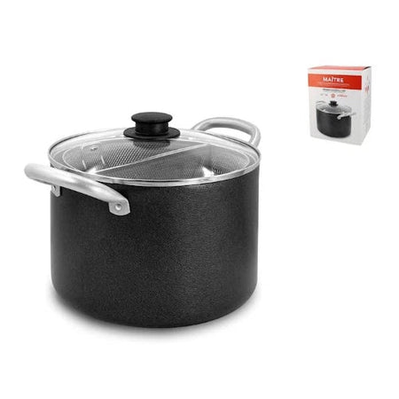 keeper - Cuoci pasta in alluminio con 2 cestelli diametro 22cm