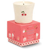 Candela in ceramica Bistro da 226 g (8 oz) con decorazione a ciliegia in rilievo - Ciliegia affumicata