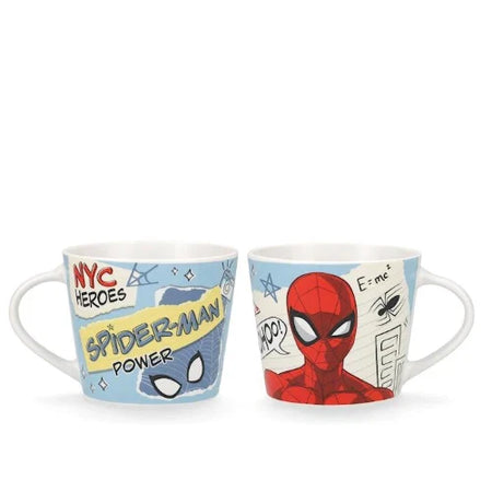 Home in rombo - Tazzone jumbo spiderman hero disney in new bone china decorata cc 42 azzurro