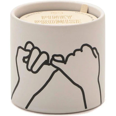 Candela in ceramica Impressions 163 g - Bianca - Pinky Promise - Fico selvatico e cedro