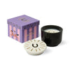 Candela Charmed da 226 g (8 oz) in vetro nero con coperchio a ferro di cavallo - Tabacco e Pino