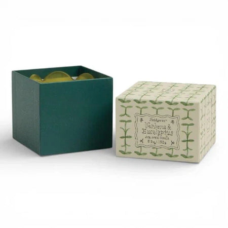 Candela Tulip 5.5oz/155g in vetro verde e verde scuro - Verbena e citronella