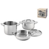 Batteria 5 pezzi genesis h&h in acciaio inoxH&H