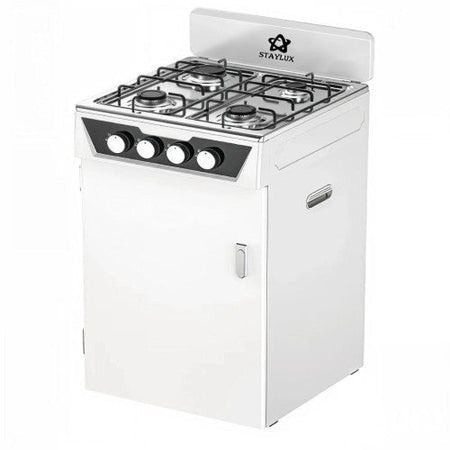 Mobilfornello 4F Con Vano Portabombola Staylux Poker Bianco