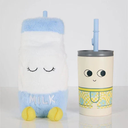 Fuzzie Millie - Borraccia termica da 360 ml con rivestimento in peluche