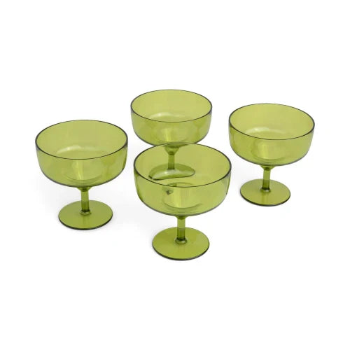 Set di 4 bicchieri da margarita Rue - Oliva