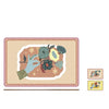Set due tovagliette gipsy In sughero decoro fiore 43x28 cmH&H