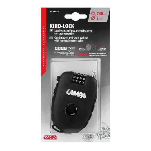 Kiro-Lock, lucchetto antifurto a combinazione