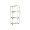 Scaffale ECRU' in polipropilene a 4 ripiani 600x300xH 1330 mm.