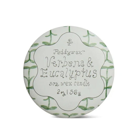 Candela in latta stampata Tulip da 56 g (2 oz) - Verbena e citronella