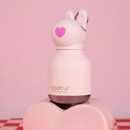 Mini Bestie coniglio - Borraccia termica da 200 ml con cannuccia