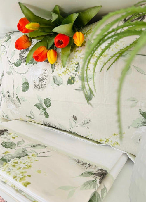 Completo Lenzuola Matrimoniale Alexander Tuscany Home Rose – 100% Cotone