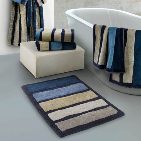 Tappeto Bagno Mirabello Carrara Amorgos 70 x 140 CM 100% Cotone