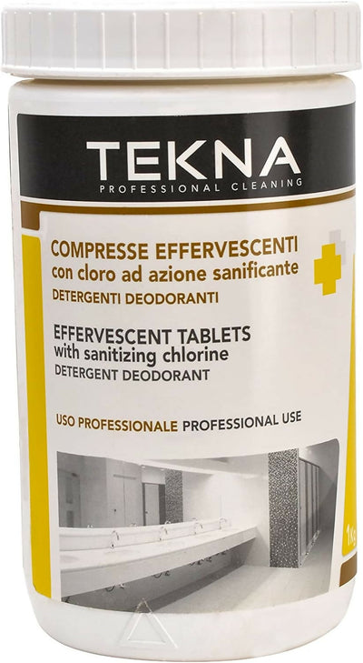 Tekna compresse effervescenti con cloro 1 kg. alternativa al classico ipoclorito di sodio sanificanti deergenti deodoranti
