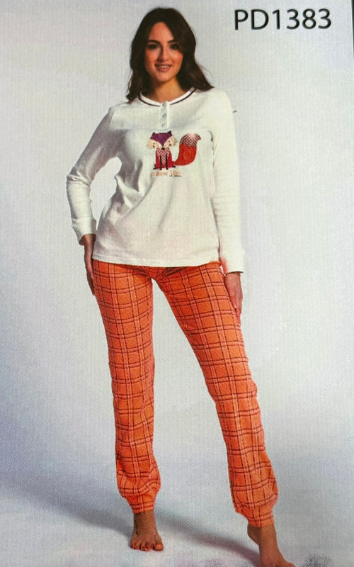 Pigiama Donna Autunno/Inverno Milk and Honey Doroty in Cotone Interlock – Made in Italy