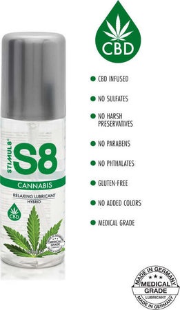 S8 Hybrid Cannabis Lube Cbd Lubrificante Intimo a Base D’acqua Setoso e Scorrevole 125 Ml Salute e cura della persona/Erotismo e contraccezione/Prodotti per igiene e ausilio erotico/Lubrificanti e gel stimolanti Kondorama - Martinsicuro, Commerciovirtuoso.it