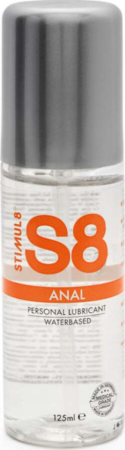 S8 Waterbased Anal Lube Lubrificante Intimo Anale a Base Acqua Inodore Trasparente 125 ml Salute e cura della persona/Erotismo e contraccezione/Prodotti per igiene e ausilio erotico/Lubrificanti e gel stimolanti Kondorama - Martinsicuro, Commerciovirtuoso.it