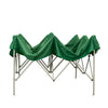 Gazebo pieghevole apertura a fisarmonica per campeggio, sagre ed eventi professionale 3 x 3 mt Verde