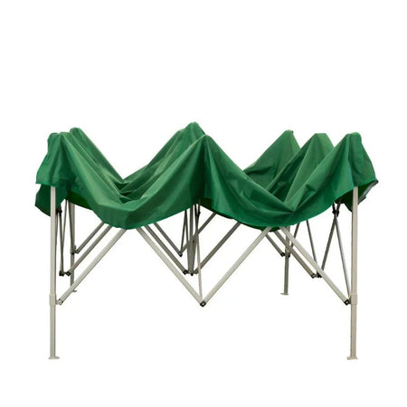 Gazebo pieghevole apertura a fisarmonica per campeggio, sagre ed eventi professionale 3 x 3 mt Verde