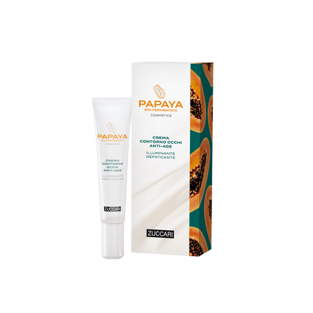 papaya biofermentata cosmetcs crema contorno occhi anti-age illuminante defaticante 18 ml zuccari
