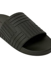 Bottega Veneta Sliders Carpet in Gomma Nera da uomo