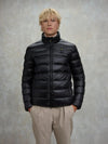 Blauer giubbino uomo Belmont piumino lucido nero con collo coreana