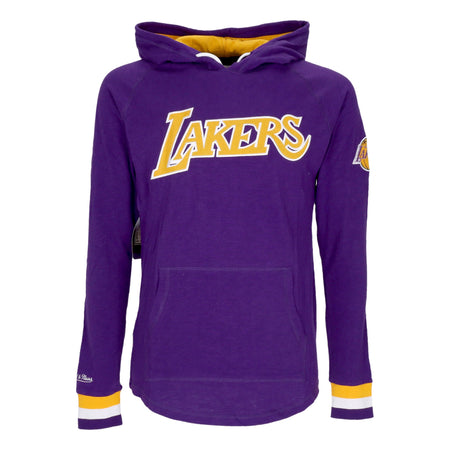 MITCHELL &amp; NESS Maglietta Manica Lunga Uomo Nba Legendary Slub L/s Hoodie Loslak Purple da uomo