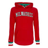 MITCHELL & NESS Maglietta Manica Lunga Uomo Nba Legendary Slub L/s Hoodie Milbuc Scarlet da uomo