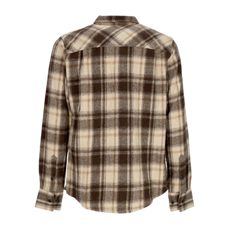SANTA CRUZ Camicia Manica Lunga Uomo Apex L/s Shirt Brown Check da uomo