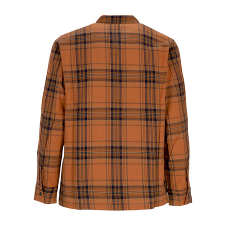 SANTA CRUZ Camicia Manica Lunga Uomo El Jefe L/s Shirt Terracotta Check da uomo