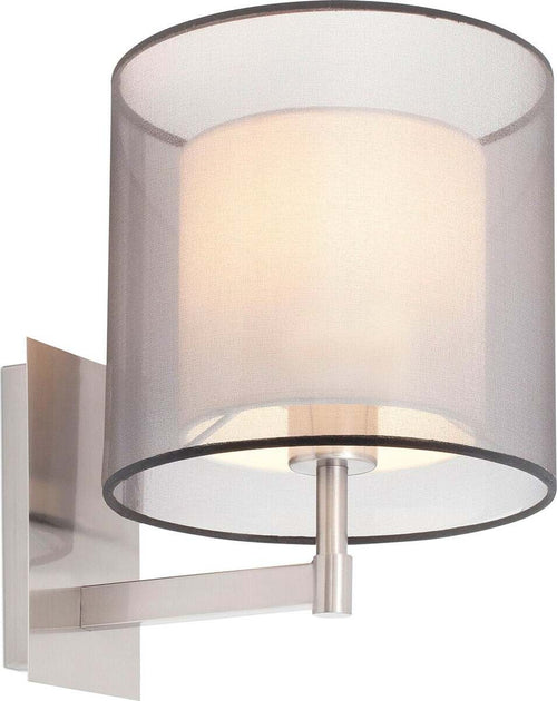 SABA Lampada da parete nichel opaco Illuminazione/Illuminazione per interni/Illuminazioni per pareti/Applique Led Mall Home - Napoli, Commerciovirtuoso.it