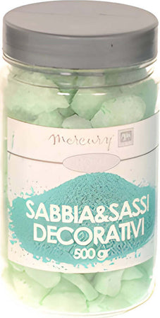Sabbia e sassi colorati, ciottoli per interno ed esterno, confezione in barattolo da 500 gr Casa e cucina/Decorazioni per interni/Accessori decorativi/Soprammobili Decor Space - Altamura, Commerciovirtuoso.it