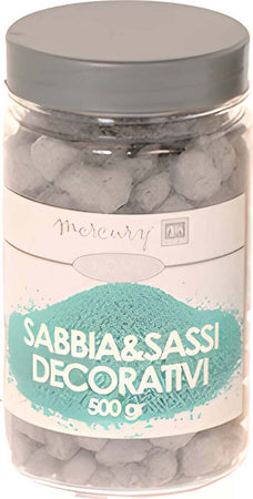 Sabbia e sassi colorati, ciottoli per interno ed esterno, confezione in barattolo da 500 gr Casa e cucina/Decorazioni per interni/Accessori decorativi/Soprammobili Decor Space - Altamura, Commerciovirtuoso.it