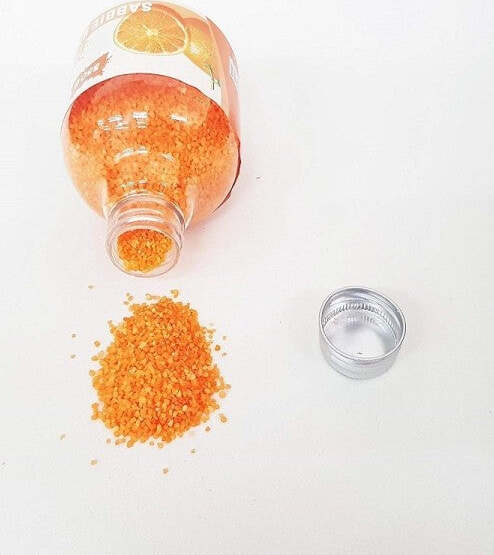 Sabbia-Profumata-Decorativa-Granulare-350gr-Arancia-Arancione-Centrotavola-Fiori